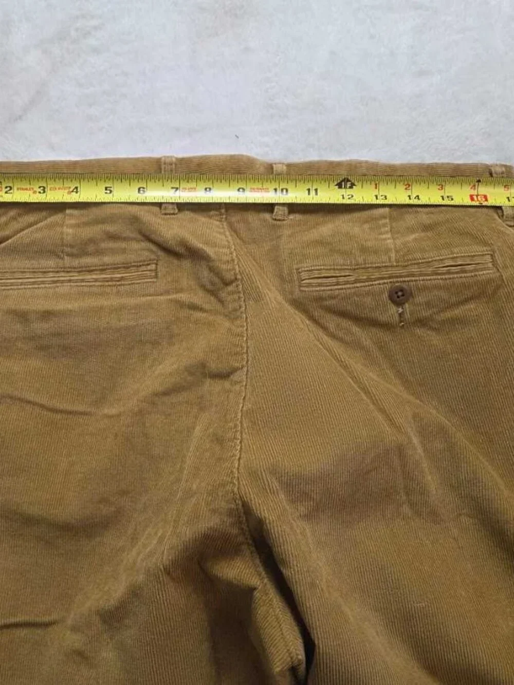 New 33x32 J.Crew broken in straight pant in stretch corduroy  Vintage Goldenrod